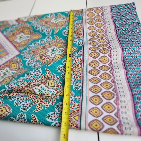 Nine West Womens Multicolor Keyhole V-Neck Floral Short A-Line Dress Size 12 - Picture 11 of 14